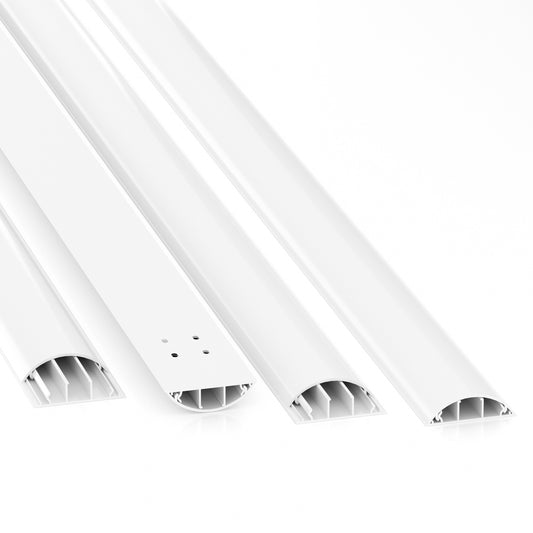 CILSON WDK7020W Art.-Nr. 6800550 Kabelkanal 70 x 20 mm x 2.000 mm - Trittfest, mit Bodenbelochung, Weiß RAL 9010