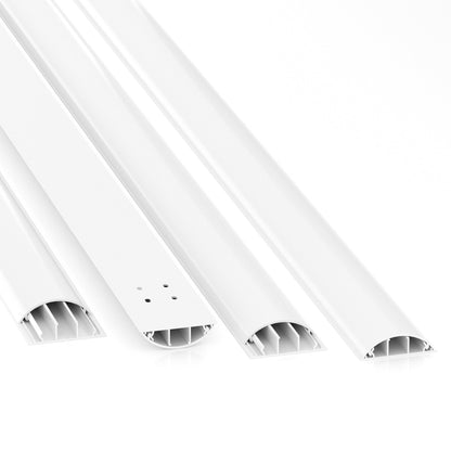 CILSON Kabelkanal 70×20 mm Weiß RAL 9010, trittfest mit Bodenlochung, PVC 2 m – Paket 20 Stangen